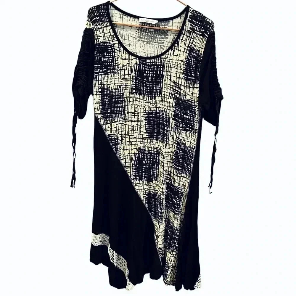 Dzhavel cream and black dress size L
